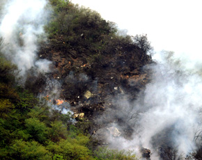 Plane crash in Margalla Hills